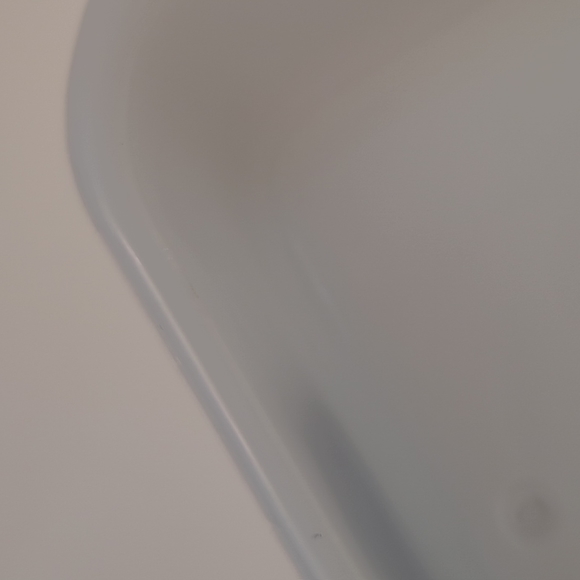 Vintage Glasbake CABIN IN THE WOODS Casserole Dish 8" Square J2428 Milk Glass - Picture 3 of 9